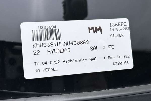 2022 Hyundai Santa Fe Highlander TM.V4 thumb-23