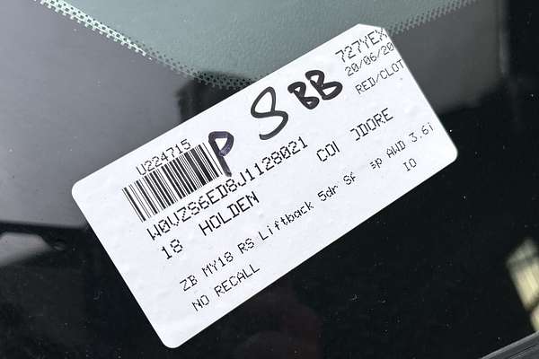 2018 Holden Commodore RS ZB thumb-23