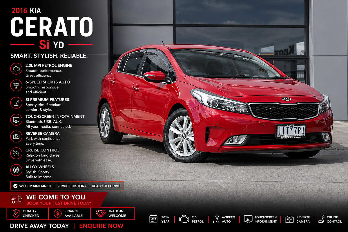 2016 Kia Cerato Sport YD