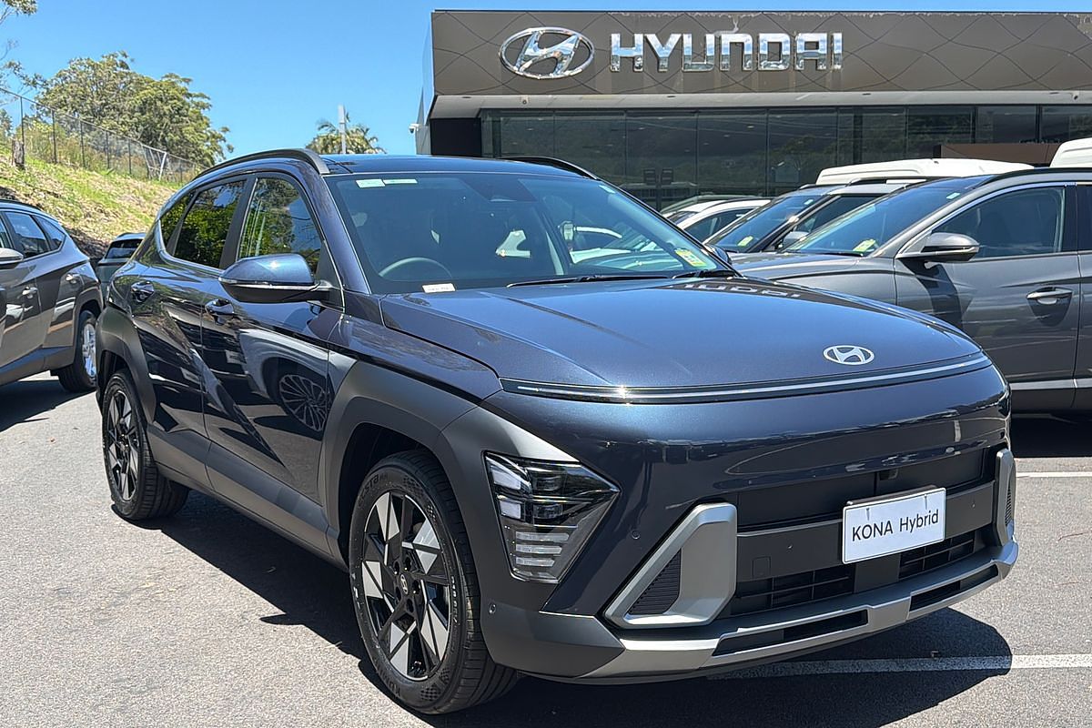 SOLD 2026 Hyundai Kona Hybrid Premium SX2.V3 in DENIM BLUE | Demo