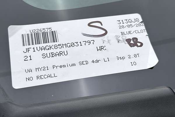 2021 Subaru WRX Premium VA thumb-23