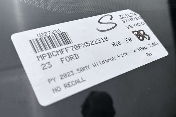 2023 Ford Ranger Wildtrak 4X4 3.0L thumb-23