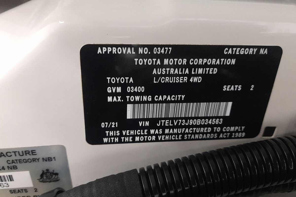 2021 Toyota Landcruiser GXL VDJ79R 4X4