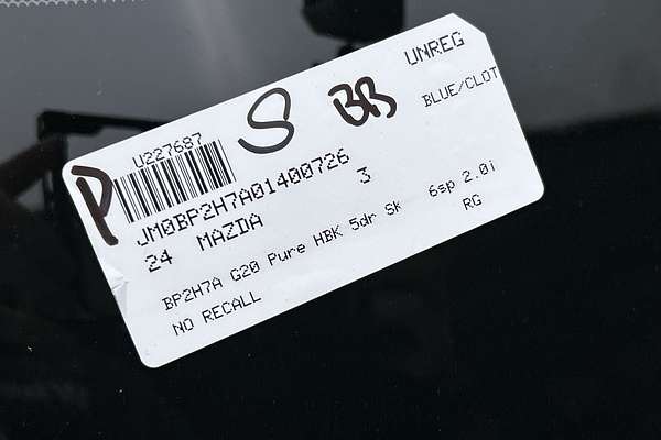 2024 Mazda 3 G20 Pure BP Series thumb-23
