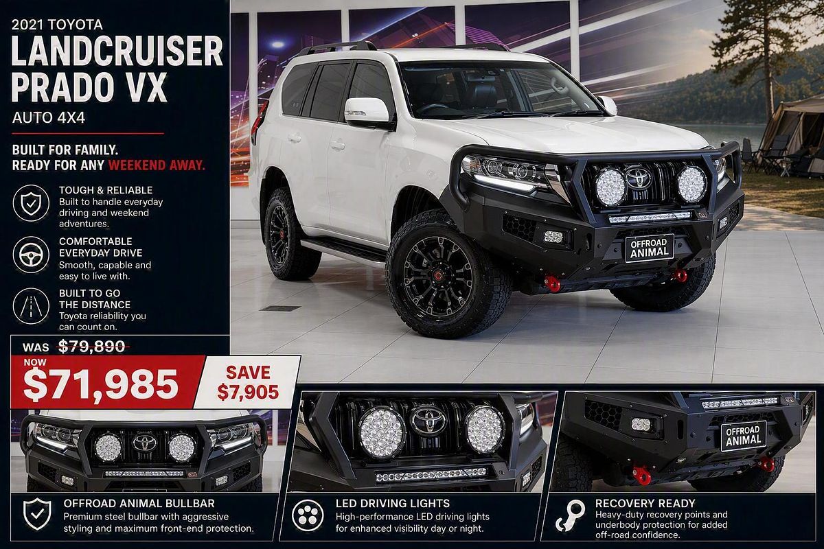 2021 Toyota Landcruiser Prado VX GDJ150R