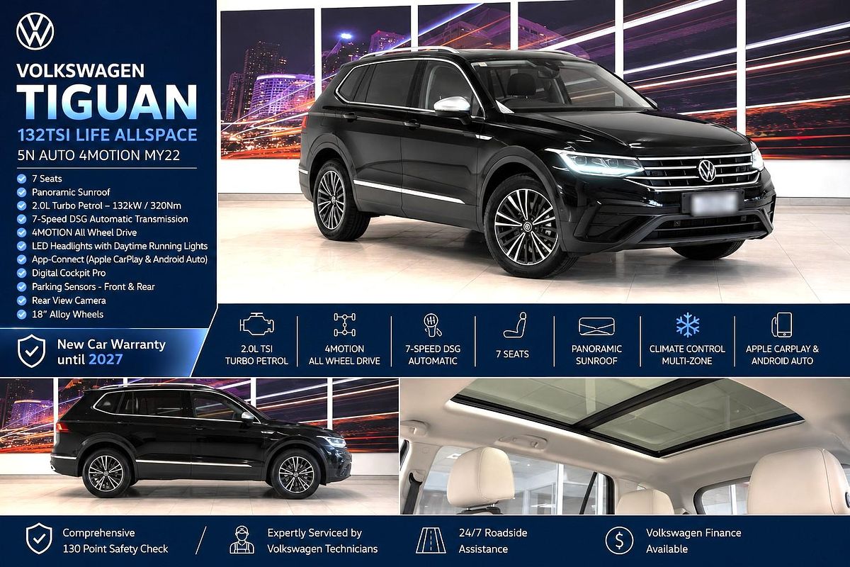 2022 Volkswagen Tiguan 132TSI Life Allspace 5N