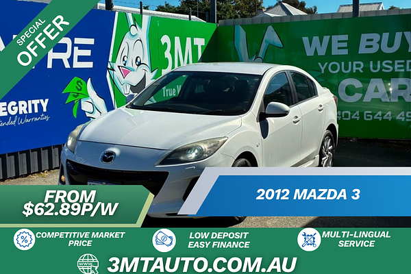 2012 Mazda 3 SP20 SKYACTIV BL Series 2