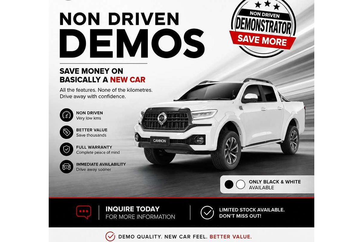 2025 GWM Cannon Ultra NPW 4X4