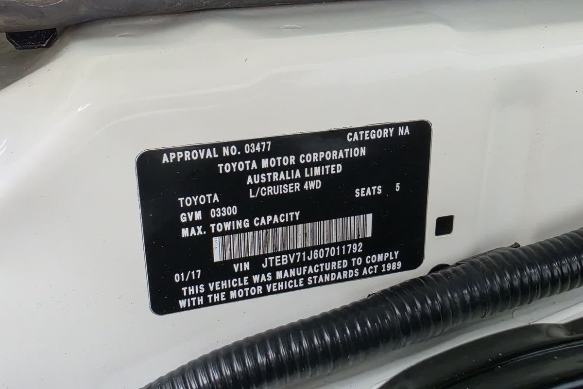 2017 Toyota Landcruiser Workmate VDJ79R 4X4