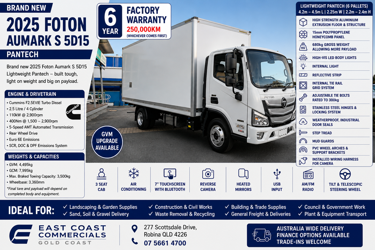 2025 Foton Aumark S 5D15 MWB