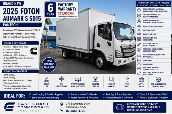 2025 Foton Aumark S 5D15 MWB