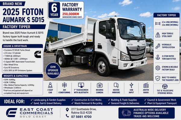2025 Foton Aumark S 5D15 MWB
