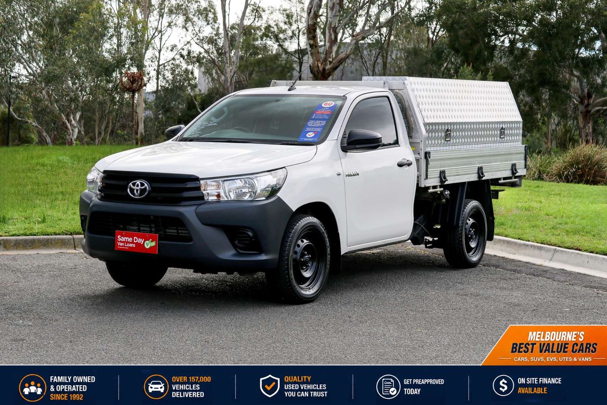 2019 Toyota Hilux Workmate TGN121R Rear Wheel Drive