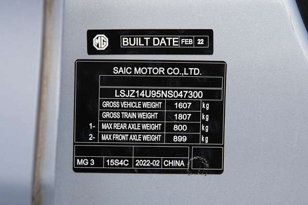 2022 MG MG3 Excite thumb-22
