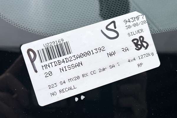 2020 Nissan Navara RX D23 Series 4 4X4 thumb-21