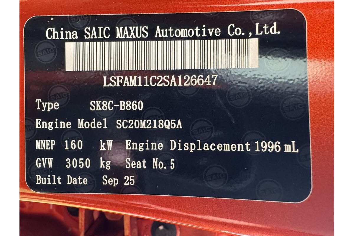 2025 LDV T60 Max PLUS SK8C 4X4 image 19