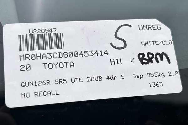 2020 Toyota Hilux SR5 GUN126R 4X4 thumb-23