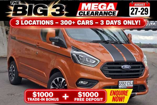 2022 Ford Transit Custom 320S Sport VN SWB Low Roof