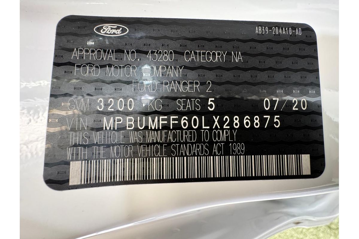 2020 Ford Ranger XLT Hi-Rider PX MkIII Rear Wheel Drive 2.0L image 28