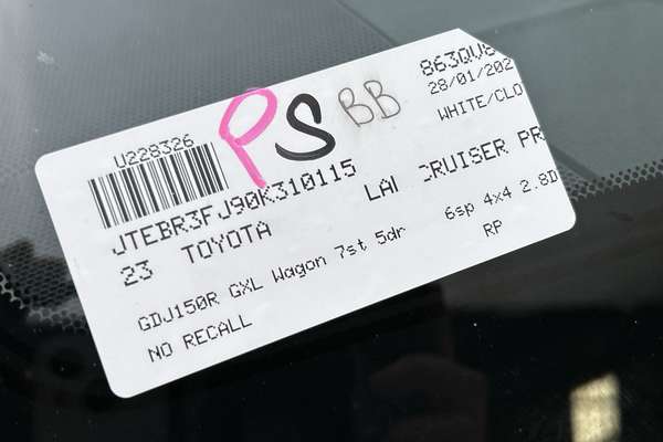 2023 Toyota Landcruiser Prado GXL GDJ150R thumb-23