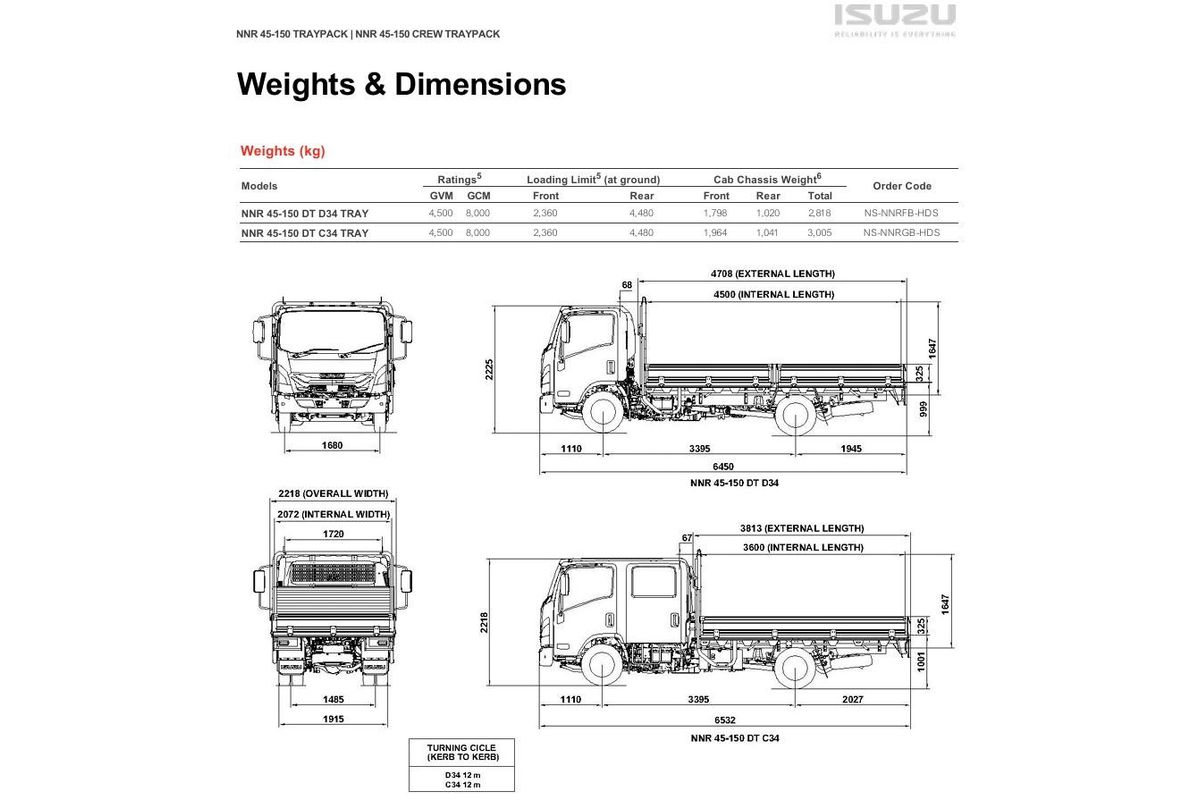 2026 Isuzu N Series NNR 45-150 DT C34 Traypack image 21