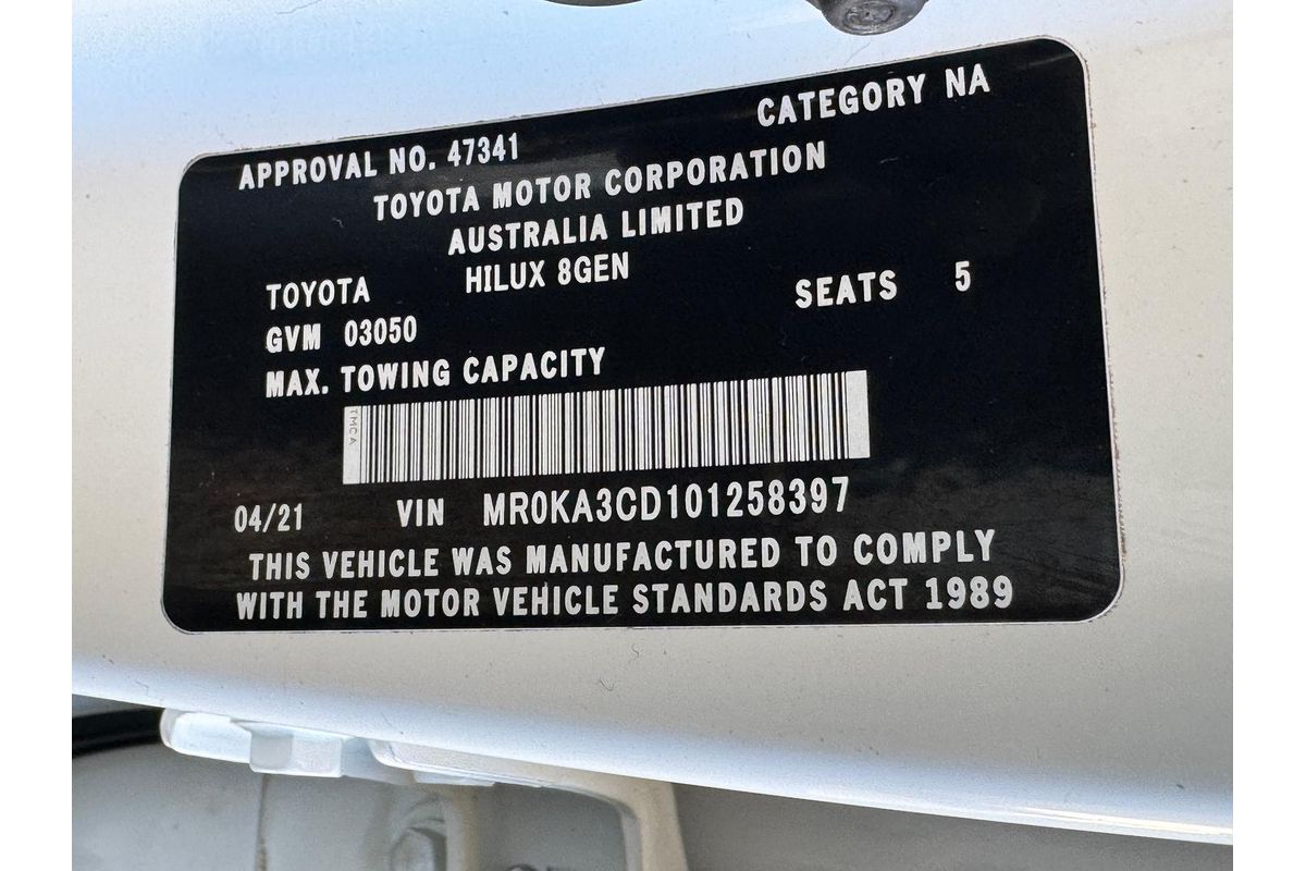 2021 Toyota Hilux SR GUN126R 4X4 image 28