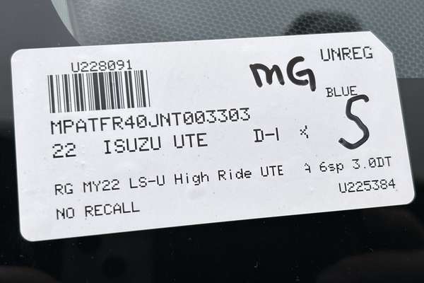 2022 Isuzu D-MAX LS-U High Ride Rear Wheel Drive thumb-23