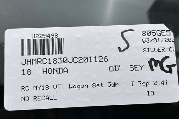 2018 Honda Odyssey VTi 5th Gen thumb-23