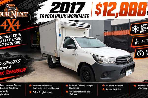 2017 Toyota Hilux Workmate TGN121R Rear Wheel Drive