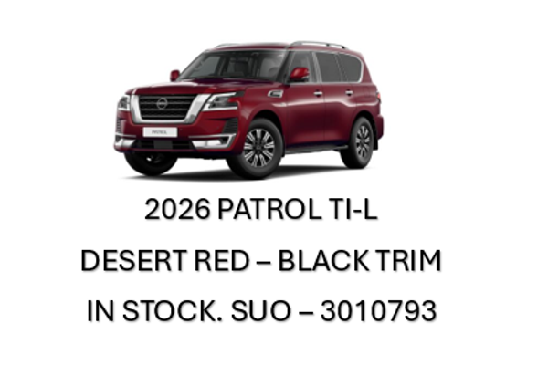 2026 Nissan Patrol Ti-L Y62