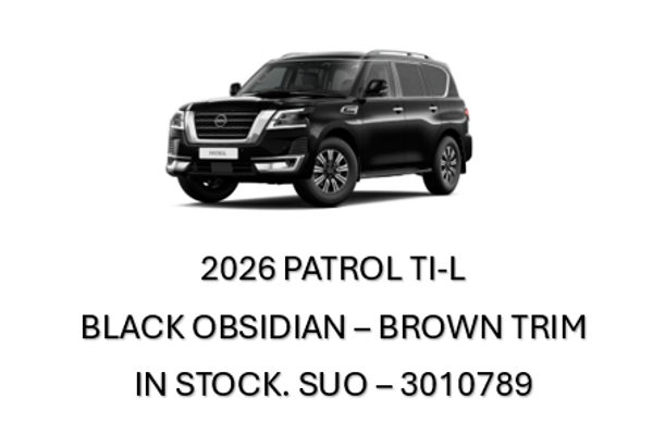 2026 Nissan Patrol Ti-L Y62