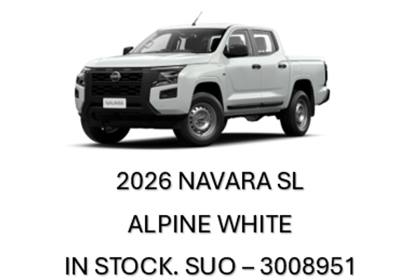 2026 Nissan Navara SL D27 4X4