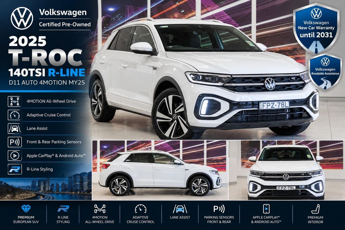 2025 Volkswagen T-Roc 140TSI R-Line D11