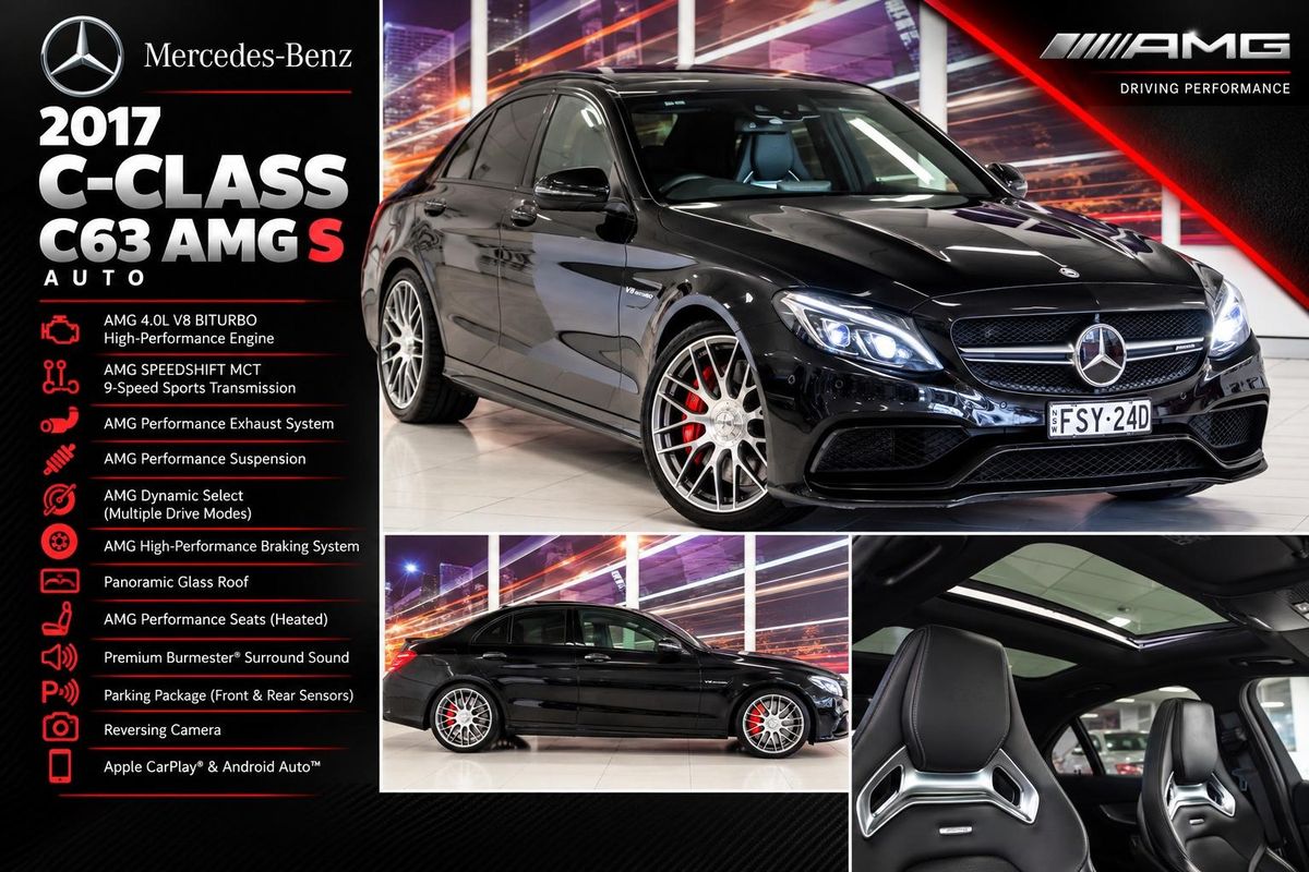 2017 Mercedes-Benz C-Class C63 AMG S W205 image 24