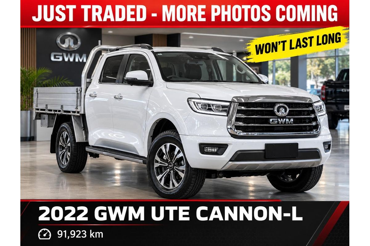 2022 GWM Ute Cannon-L CC NPW 4X4
