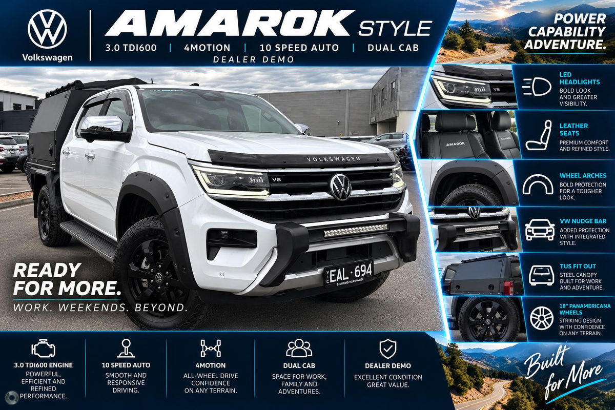 2025 Volkswagen Amarok TDI600 Style NF 4X4