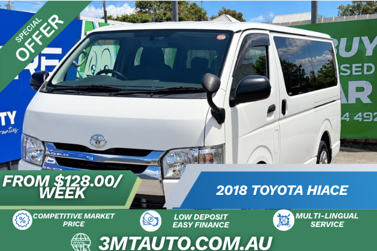2018 Toyota Hiace TRH221R ELWB High Roof