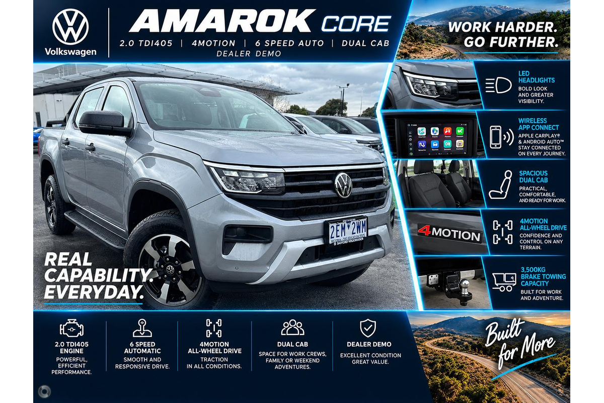 2025 Volkswagen Amarok TDI405 Core NF 4X4