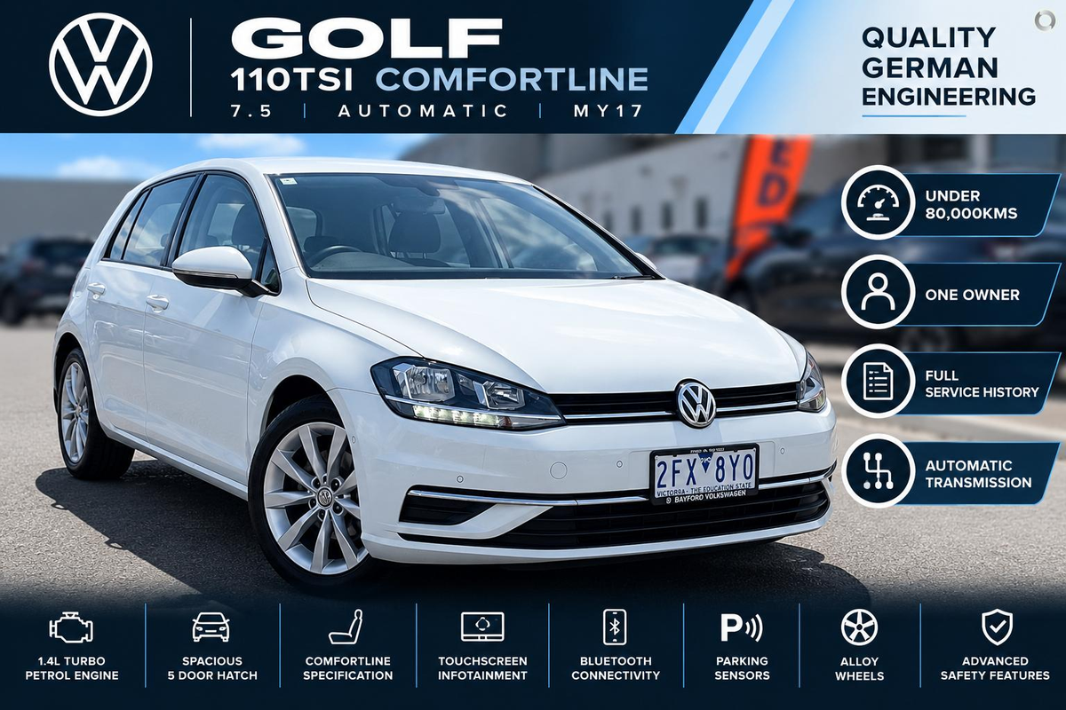 2017 Volkswagen Golf 110TSI Comfortline 7.5