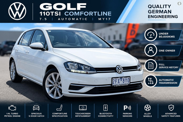 2017 Volkswagen Golf 110TSI Comfortline 7.5