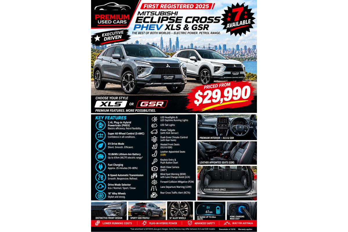 2024 Mitsubishi Eclipse Cross PHEV XLS YB