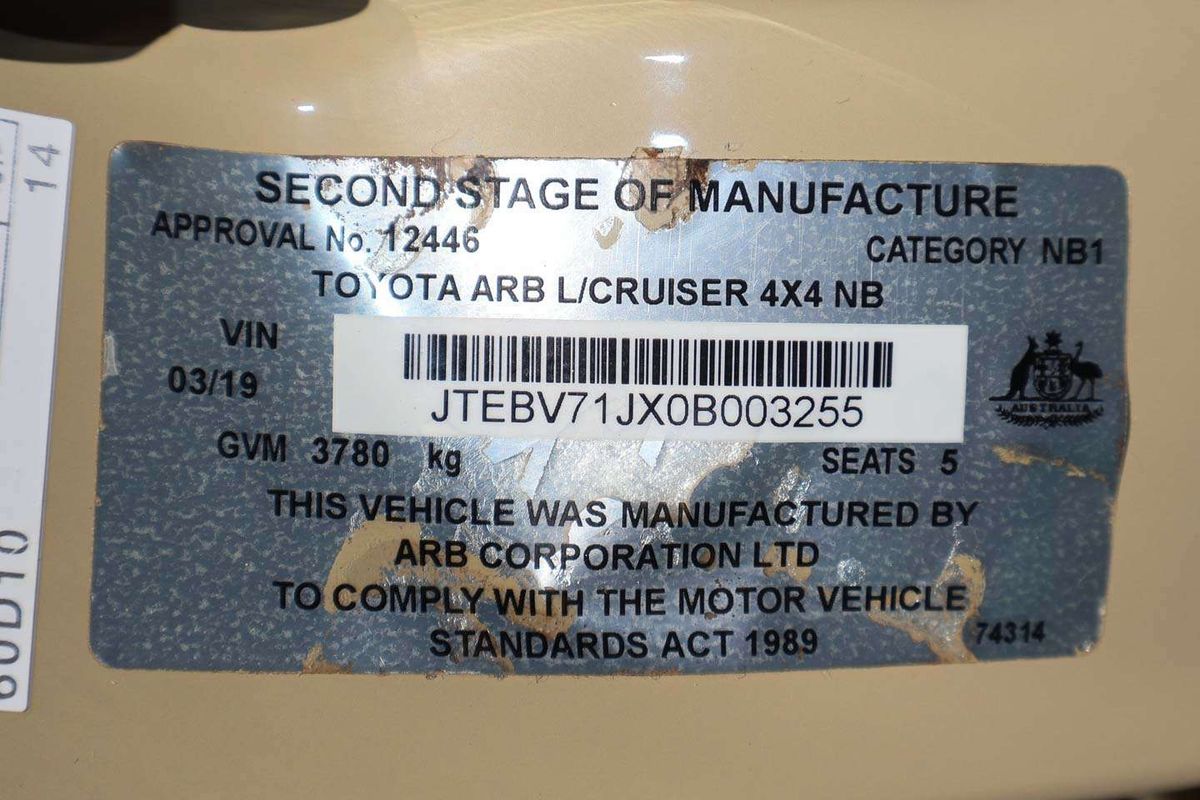 2019 Toyota Landcruiser GXL VDJ79R 4X4