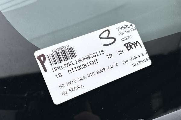 2018 Mitsubishi Triton Blackline MQ 4X4 thumb-23