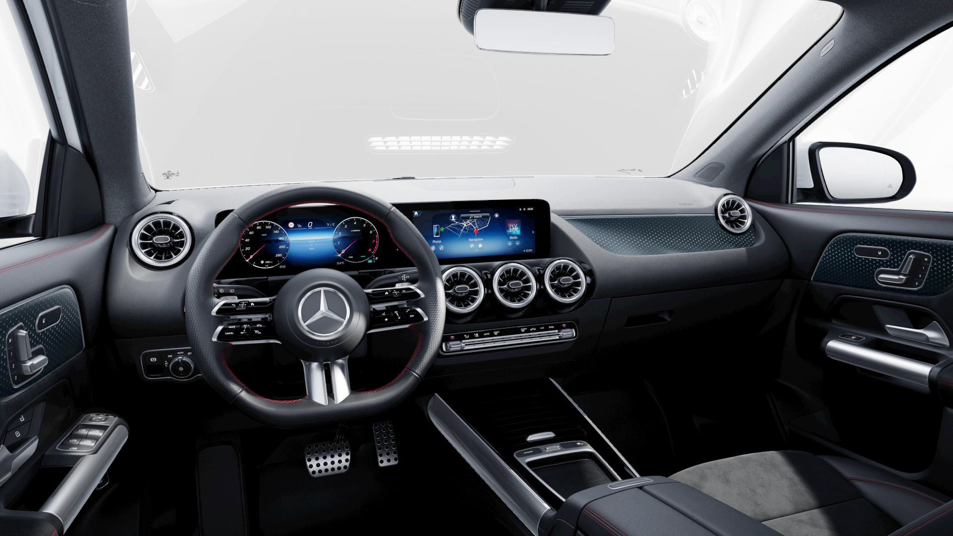 Interior of the GLA.