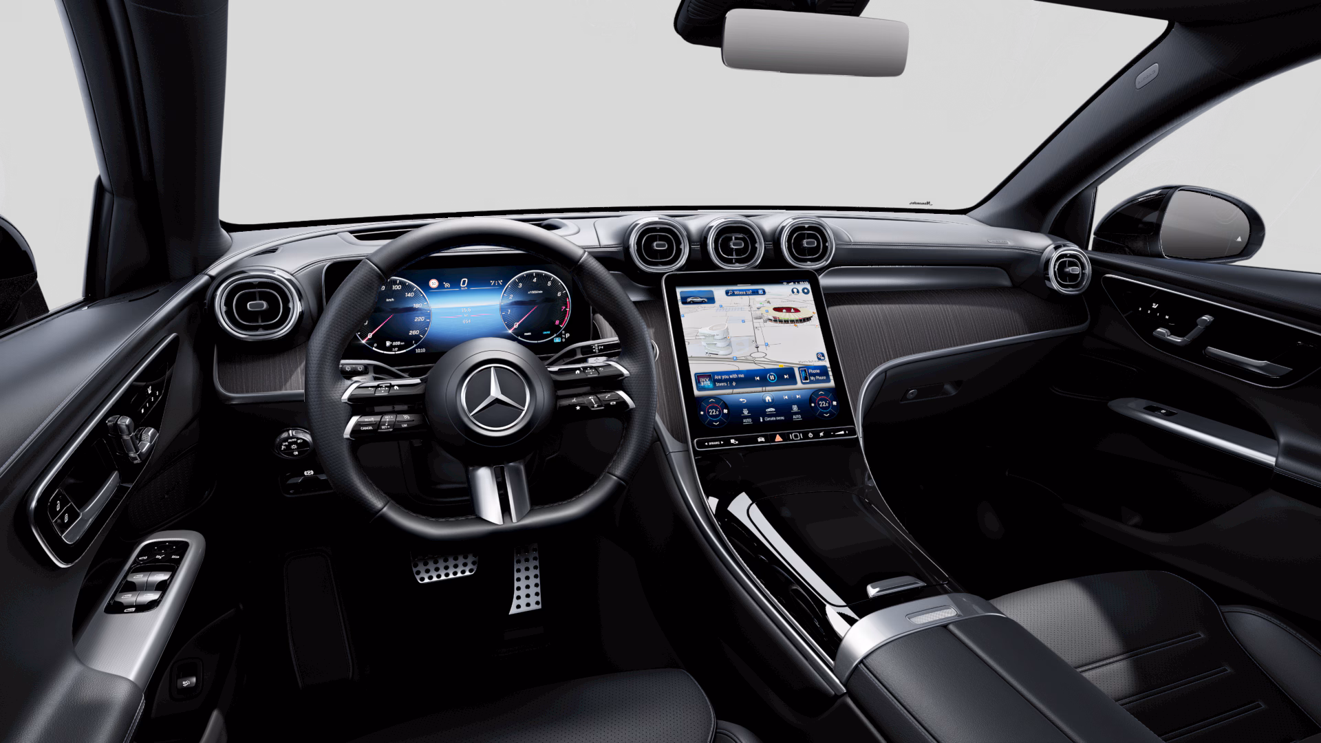 Interior of the GLC Coupé.