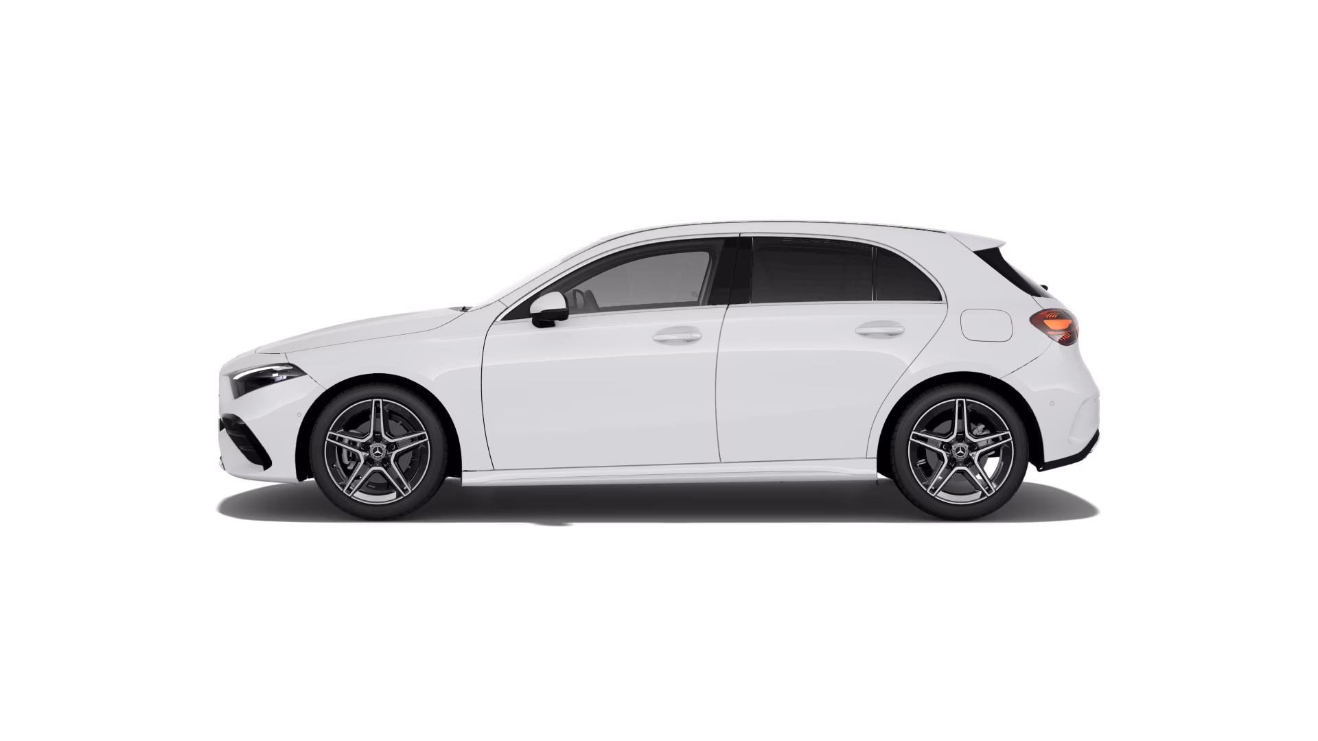 18-inch AMG 5 twin-spoke alloy wheels in bi-colour high-gloss black