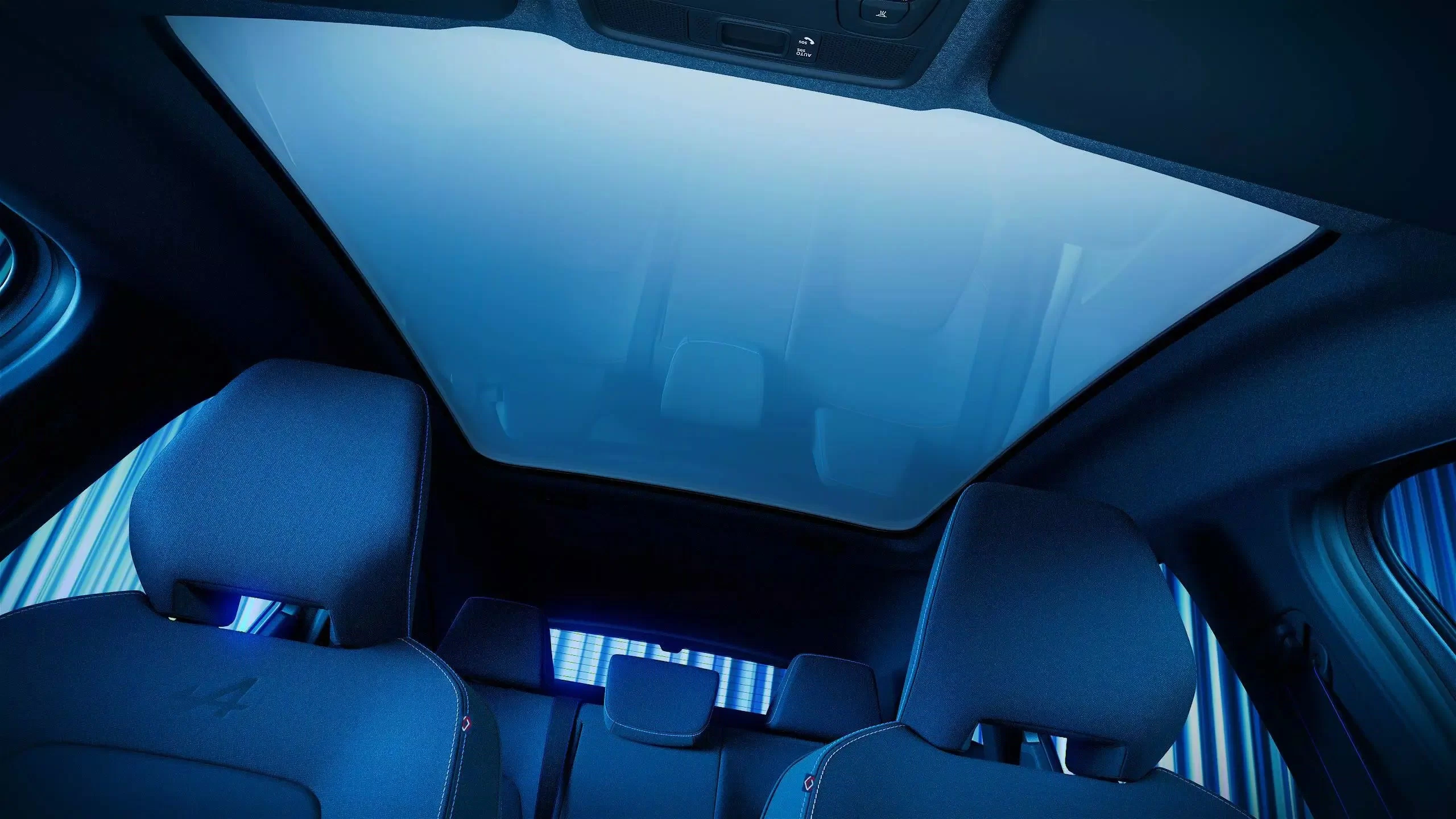 a high-tech glass surface