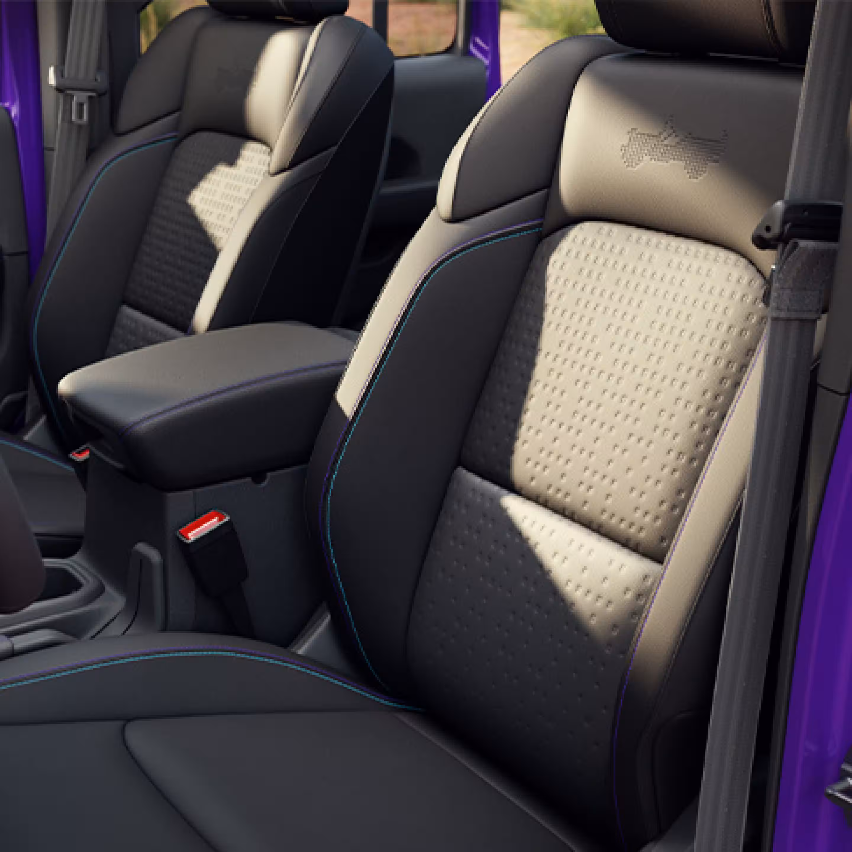 Iced Blue and Plum Interior Accents