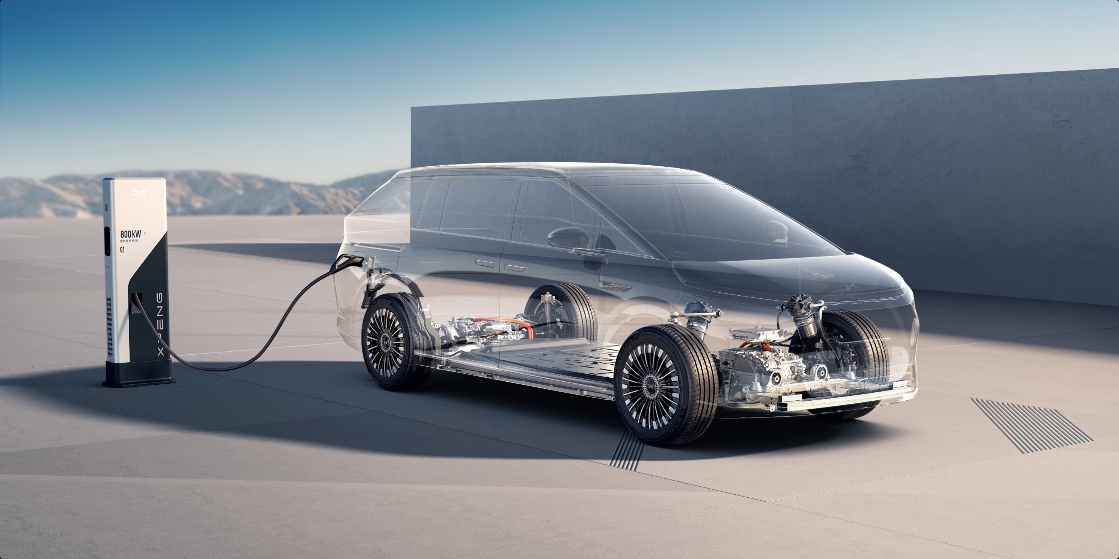 XPeng X9 DC fast charging