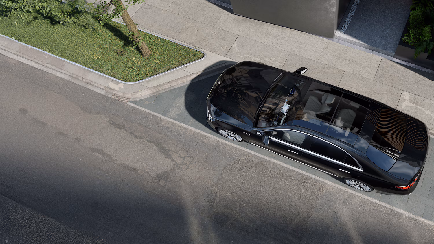 Exterior of the S-Class Sedan Long.